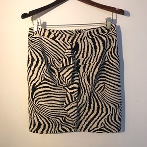 Forever 21 Zebra Print Skirt